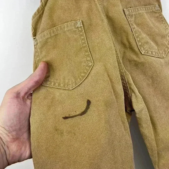 Carhartt Infant Tan Corduroy Overalls - Durable & Stylish - Picture 4 of 8
